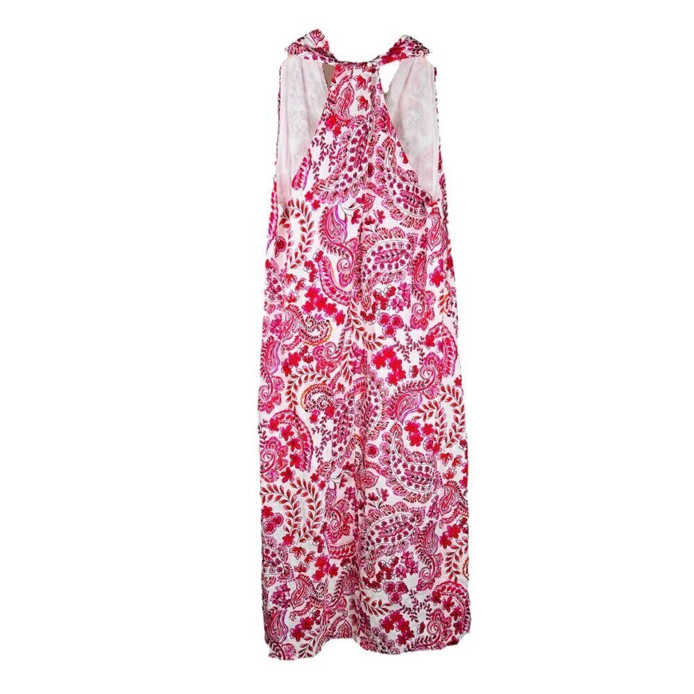 Johnny Was Lillet Size Small Crisscross Linen Dress Lightweight Cruise Holiday F - Picture 4 of 9